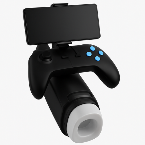 Masturbador Linterna con Soporte para Móvil, Con 10 Vibración.