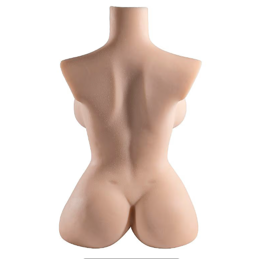 Masturbador Masculino de TPR con Forma de Medio Cuerpo Femenino.